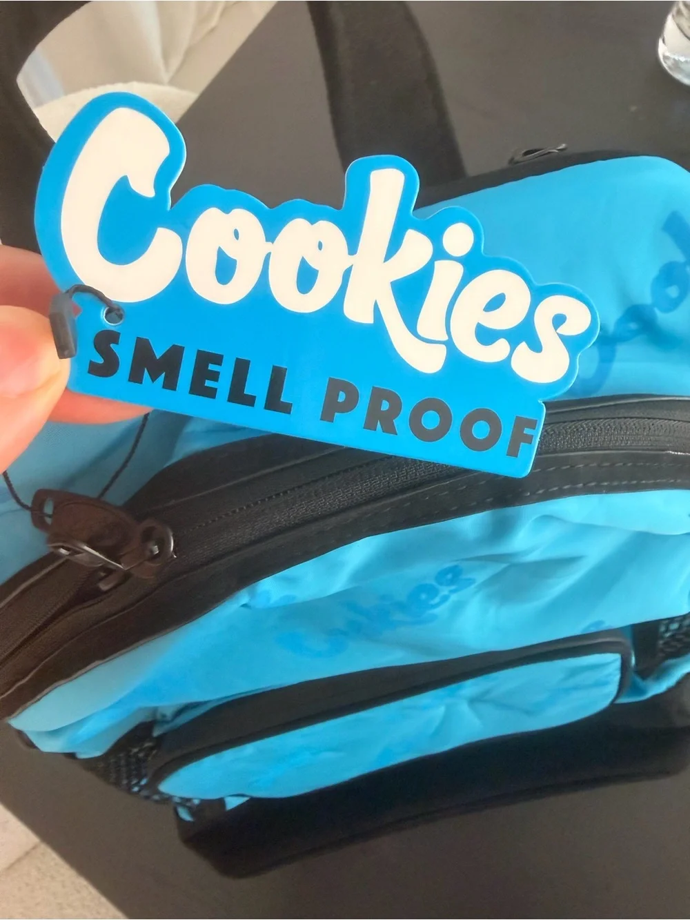 NWT Cookies SF Off The Grid Smell Proof Backpack Blue Odor-Proof Bag